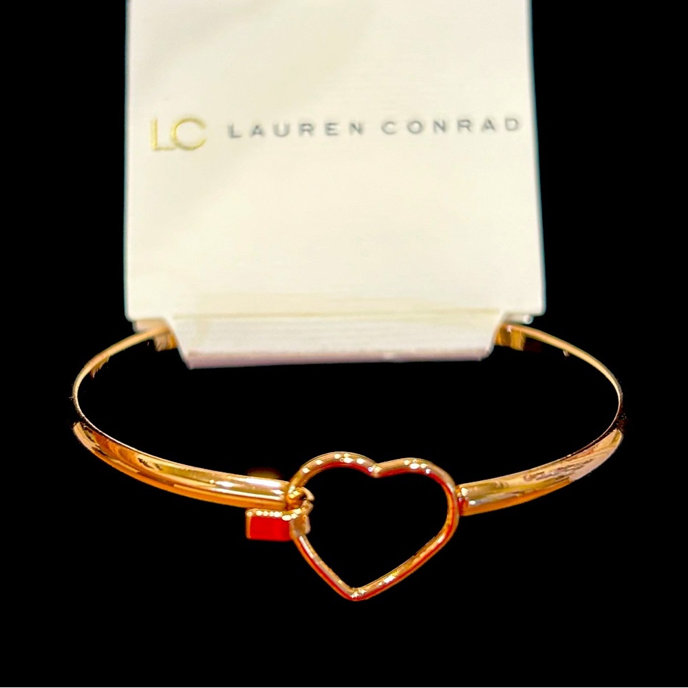 LC Lauren Conrad heart bracelet NWT